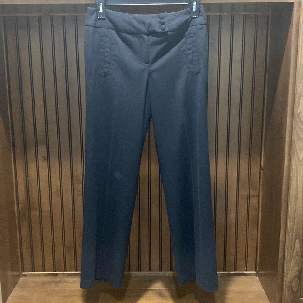 Larry Levine Stretch Black Pants